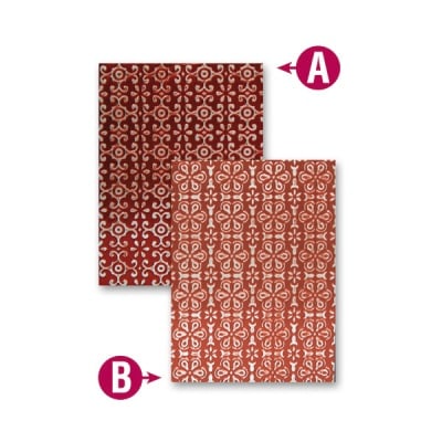 Папка за релеф върху хартия, „Елегантност“ ~ 12,7 x 17,8 cm