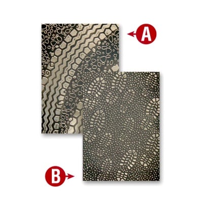 Папка за релеф върху хартия, „Kickin' rubber“, ~ 12,7 x 17,8 cm