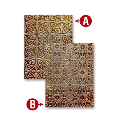 Папка за релеф върху хартия, „Орнаментално желязо“ ~ 12,7 х 17,8см