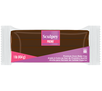 Полимерна глина Premo! Sculpey, 454g, тъмнокафяво
