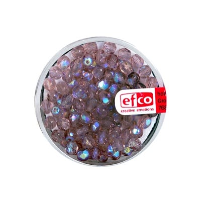 Перли, многостенни, преливащи цветове, 4 mm, 100 бр., лилави