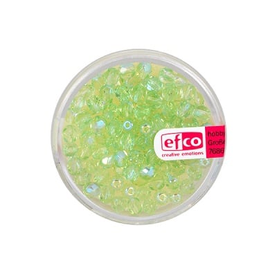 Перли, многостенни, преливащи цветове, 4 mm, 100 бр., светлозелени