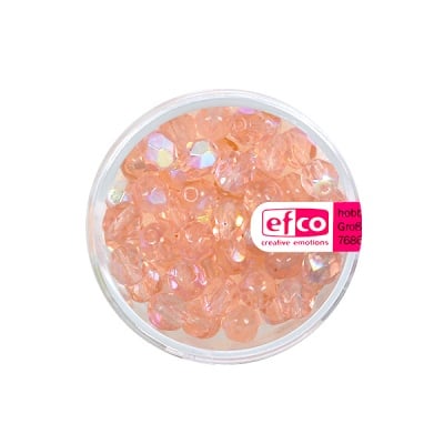 Перли, многостенни, преливащи цветове, 6 mm, 50 бр., светлорозово