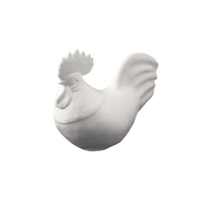 Петел от стиропор, бял, H 200 mm