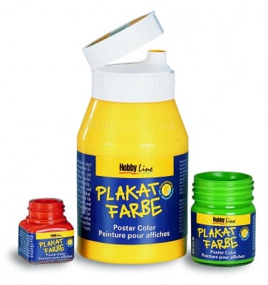 Плакатни бои Hobby LINE, Plakatfarbe, 20 ml, бяла