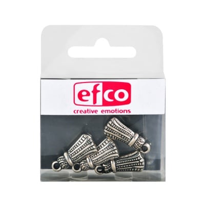 Пластмасова висулка, пискюл, 7 x 20 mm, 4 бр., старо сребро