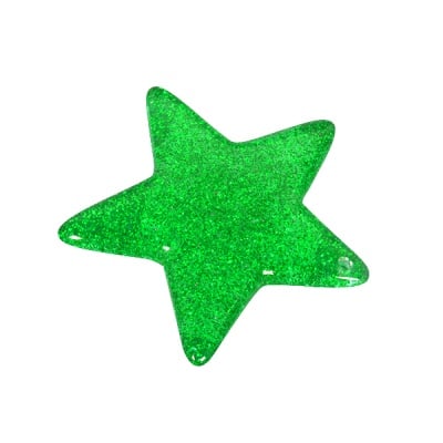 Пластмасова звезда, 4,8 см, зелена