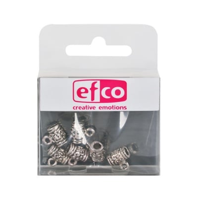 Пластмасови перли, 10 x 10 mm, 6 бр., старо сребро