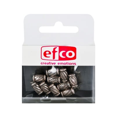 Пластмасови перли, 5 x 10 mm, 10 бр., старо сребро