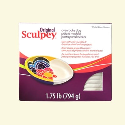 Полимерна глина Original WHITE Sculpey, 794g, бял