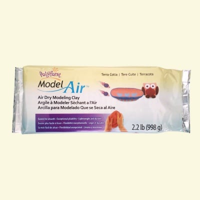 Полимерна глина Sculpey Air Dry, 1 kg, червено-кафяв