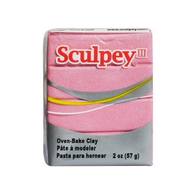 Глина Sculpey III, 57g, перлено розово