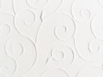 Преге картон, 220 g/m2, 50 x 70 cm, 1л, арабески алпийско бял