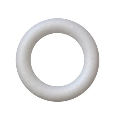 Пръстен 1/2 от стиропор, бял, ф 170 mm