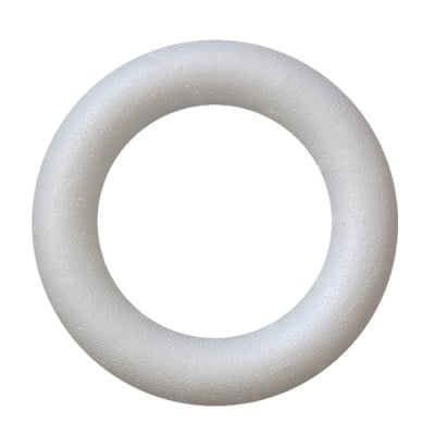 Пръстен 1/2 от стиропор, бял, ф 220 mm