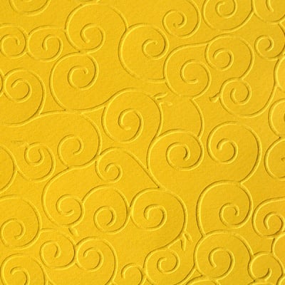 Преге картон, 220 g/m2, 50 x 70 cm, 1л, арабески лятно жълт