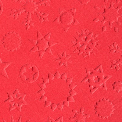 Преге картон, 220 g/m2, 50 x 70 cm, 1л, звезди червен