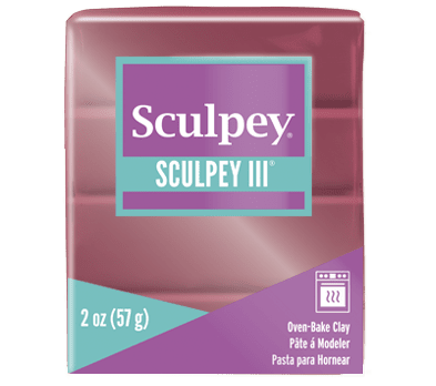Полимерна глина Sculpey III, 57g, перлено наситено червено