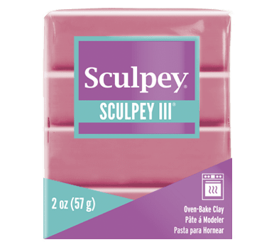 Полимерна глина Sculpey III, 57g, бонбонено розово