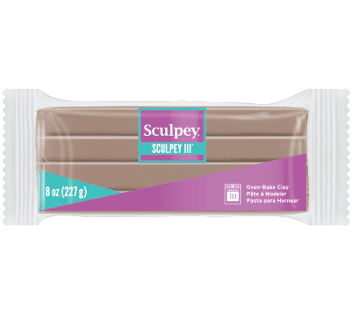 Полимерна глина Sculpey III, 226g, лешниково