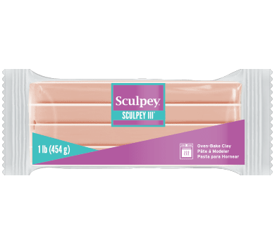 Полимерна глина Sculpey III, 454g, бежово
