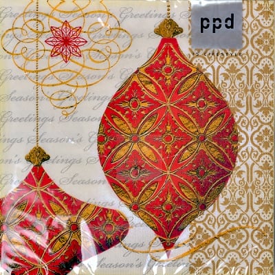 Салфетка трипластова PPD - подходяща и за декупаж, 33 x 33 cm, пак.20 бр.