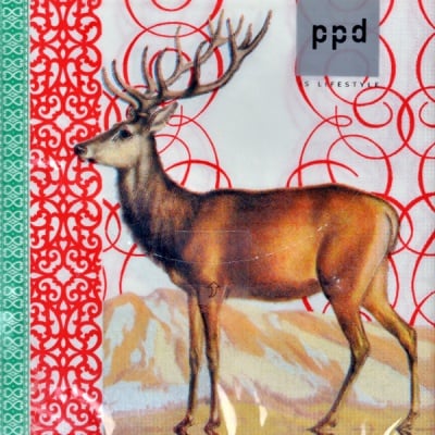 Салфетка трипластова PPD - подходяща и за декупаж, 33 x 33 cm, пак.20 бр.