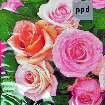 Салфетка трипластова PPD - подходяща и за декупаж, 33 x 33 cm, пак.20 бр.