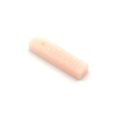 Сапунен камък за изработка на амулет с отвор, 5 cm, розов