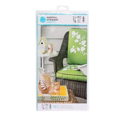 Шаблон голям Martha Stewart, Ferns & Boughs, 22 x 42 cm, 3 броя