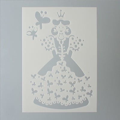 Шаблон, принцеса 2 части, DIN A5