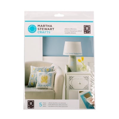 Шаблон самозалепящ фин Martha Stewart, Damask, 22 x 28 cm