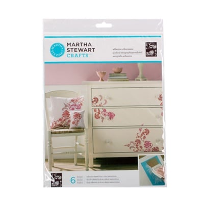 Шаблон самозалепящ фин Martha Stewart, Exotic Blossoms, 22 x 28 cm