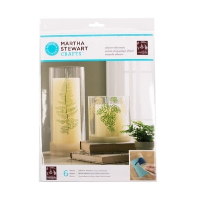 Шаблон самозалепящ фин Martha Stewart, Ferns, 22 x 28 cm