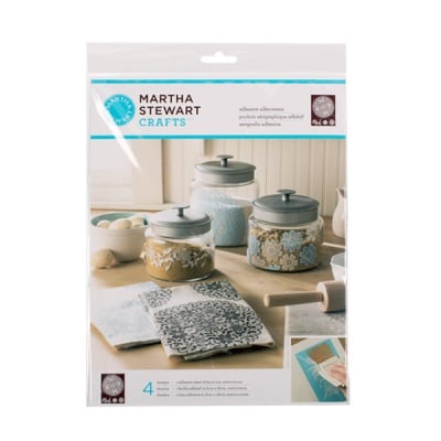 Шаблон самозалепящ фин Martha Stewart, Floral Doily, 22 x 28 cm