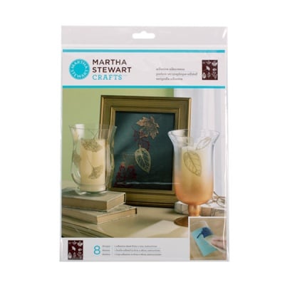 Шаблон самозалепящ фин Martha Stewart, Leaves, 22 x 28 cm