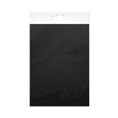 Шифонен шал от естествена коприна, Chiffon, 55 x 180 mm, черен