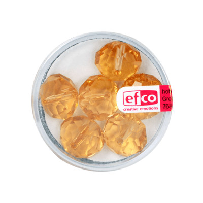 Шлифовани, многост. перли Brilliance, 10x14 mm, 6 бр., светъл топаз