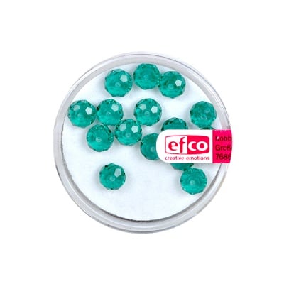 Шлифовани, многост. перли Brilliance, 4x6 mm, 15 бр., синьозелени