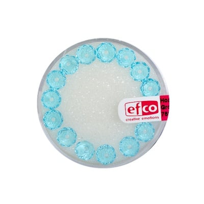 Шлифовани, многост. перли Brilliance, 4x6 mm, 15 бр., светлотюркоазени