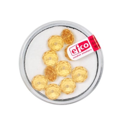 Шлифовани, многост. перли Brilliance, 6x8 mm, 10 бр., светълтопаз