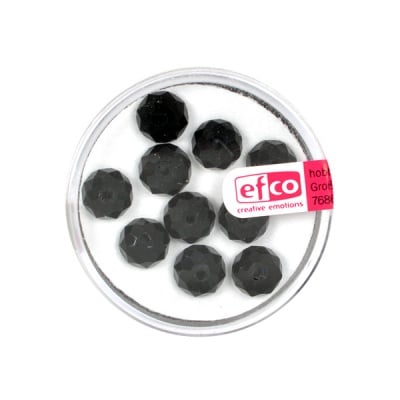 Шлифовани, многост. перли Brilliance, 6x8 mm, 10 бр.,черни