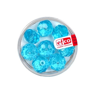 Шлифовани, многост. перли Brilliance, 8x12 mm, 8 бр., лазурносини