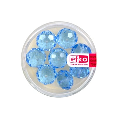 Шлифовани, многост. перли Brilliance, 8x12 mm, 8 бр., светлосини