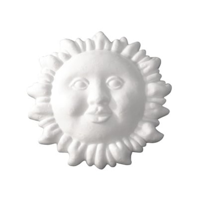 Слънце от стиропор, бял, ф 240 mm