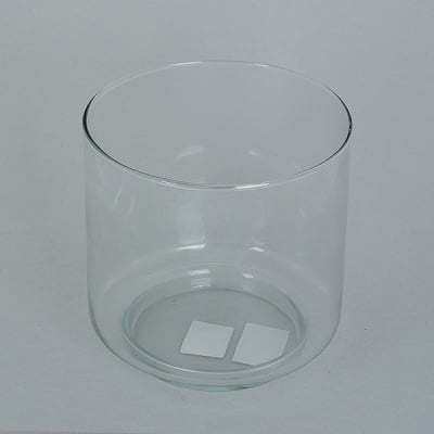 Стъклена купа за свещ, 14,5 х 13 cm, 1 бр., ръчна изработка