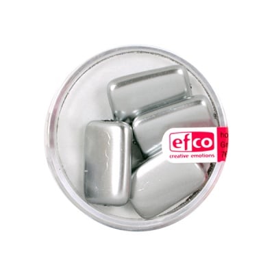 Стъклени перли, металик, 19x12 mm, 4 бр., сребристи