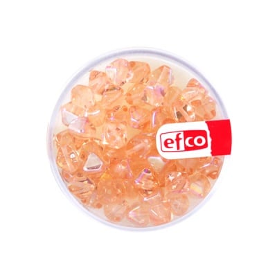 Стъклени перли, огледална пирамида, 6 mm, 50 бр., кафяви AB