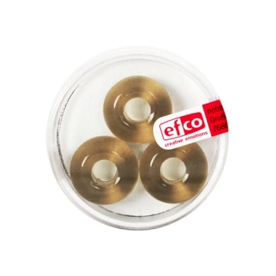 Стъклени перли Ring, широк отвор, 11x17 mm, 3 бр., сиви