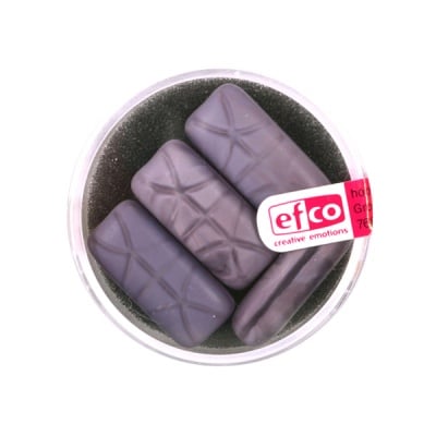 Стъклени перли Silky, правоъгълник, 22x10 mm, 4 бр., лилав мат